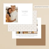 "Elegantly Scripted" - Save the Dates in Golden by Kristen Smith - Back of Card Options