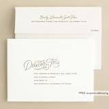 "Elegantly Scripted" - Save the Dates in Golden by Kristen Smith - FREE Recipient Addressing