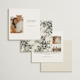 "Elegance Illustrated" - Save the Dates in Cream by Phrosné Barwood - Back of Card Options