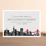"Big City - San Francisco" - Save the Dates in Light Taupe by Hooray Creative - Front