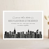 "Big City - New York City" - Save the Dates in Light Taupe by Hooray Creative - Front