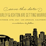 "Big City - Los Angeles" - Save the Dates in Lemondrop by Hooray Creative - Detail