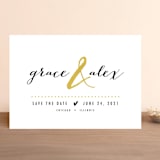"All that Sparkles" - Save the Dates in Gold Dust by Robin Ott - Front