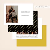 "All that Sparkles" - Save the Dates in Gold Dust by Robin Ott - Back of Card Options