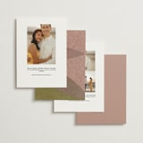 "Mod Collage" - Save the Dates in Dusty Rose by Carrie Moradi - Back of Card Options