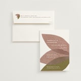"Mod Collage" - Save the Dates in Dusty Rose by Carrie Moradi - Save the Date with Envelope