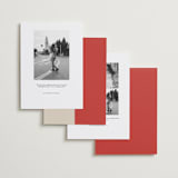 "Bold Cheers" - Save the Dates in Tomato by Sydney Kay - Back of Card Options