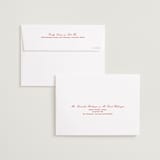 "Bold Cheers" - Save the Dates in Tomato by Sydney Kay - FREE Recipient Addressing