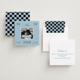 "Chess" - Save the Dates in Wave by Blustery August - Assembled