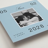 "Chess" - Save the Dates in Wave by Blustery August - Detail
