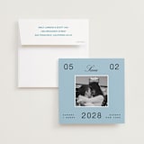 "Chess" - Save the Dates in Wave by Blustery August - Save the Date with Envelope