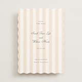 "awning stripe" - Save the Dates in Peach by Sara Hicks Malone - Front