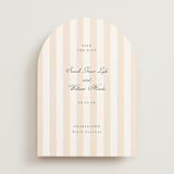 "awning stripe" - Save the Dates in Peach by Sara Hicks Malone - Front