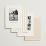 "awning stripe" - Save the Dates in Peach by Sara Hicks Malone - Back of Card Options