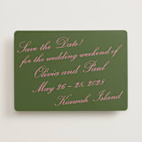 "Kiawah" - Save the Dates in Moss by Megan Davis - Front
