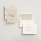 "Layered" - Save the Dates in Natural by Kelly Schmidt - Assembled