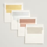 "Layered" - Save the Dates in Natural by Kelly Schmidt - Envelope Liner Options