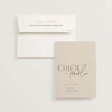 "Layered" - Save the Dates in Natural by Kelly Schmidt - Save the Date with Envelope