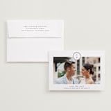 "Circle monogram" - Save the Dates in Cotton by Stacey Meacham - Save the Date with Envelope