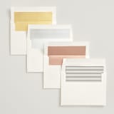 "Eloquence" - Save the Dates in Vanilla by Kimberly FitzSimons - Envelope Liner Options