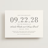 "Hepburn" - Save the Dates in Tuxedo by Megan Davis - Front