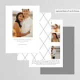 "Funky Names" - Save the Dates in Navy by Phrosné Barwood - Back of Card Options