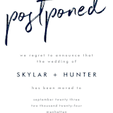 "Funky Names" - Save the Dates in Navy by Phrosné Barwood - Detail