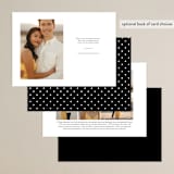 "Adorned Ampersand" - Save the Dates in Cotton by Jennifer Postorino - Back of Card Options