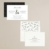 "Adorned Ampersand" - Save the Dates in Cotton by Jennifer Postorino - Assembled