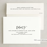 "Hand-Lettered" - Save the Dates in Lily by Dean Street - FREE Recipient Addressing