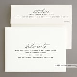 "Weekenders" - Save the Dates in Onyx by Owl and Toad - FREE Recipient Addressing