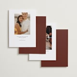 "textural waterfall" - Save the Dates in Peaches & Cream by Carrie Moradi - Back of Card Options