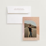 "textural waterfall" - Save the Dates in Peaches & Cream by Carrie Moradi - Save the Date with Envelope