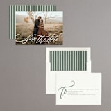"Flourished Love" - Save the Dates in Cloud by Wildfield Paper Co - Assembled