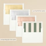 "RETRO ARCH" - Save the Dates in Grass by Baumbirdy - Envelope Liner Options