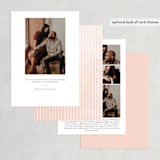 "Botanical Name Plate" - Save the Dates in Blush by Shiny Penny Studio - Back of Card Options