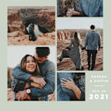 "Merry All Year." - Save the Dates in Eucalyptus by Pink House Press - Detail