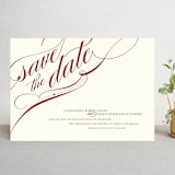 "Winter Flourish" - Save the Dates in Crimson by Annie Clark - Front