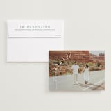 "Curved Date" - Save the Dates in Pearl by Brooke Chandler - Save the Date with Envelope