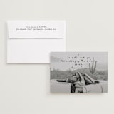 "Noted" - Save the Dates in Noir by Olivia Raufman - Save the Date with Envelope