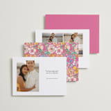 "Floral Pop" - Save the Dates in Vibrance Press by Itsy Belle Studio - Back of Card Options