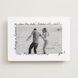 "Showered" - Save the Dates in Graphite by Claudia Orengo - Front