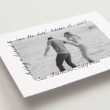 "Showered" - Save the Dates in Graphite by Claudia Orengo - Detail