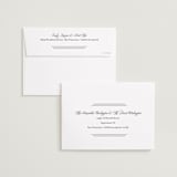 "Bold Script Frame" - Save the Dates in Snow by Katharine Watson - FREE Recipient Addressing