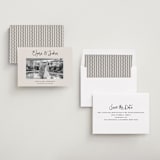 "Camellia" - Save the Dates in Tuxedo by Megan Davis - Assembled