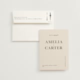 "Booked" - Save the Dates in Ink by Mere Paper - Save the Date with Envelope