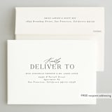"Spaced" - Save the Dates in Tuxedo by Ashley Rosenbaum - FREE Recipient Addressing