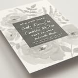 "Watercolor Floral" - Save the Dates in Fog by Jill Means - Detail