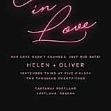 "Crazy in Love" - Save the Dates in Hot Pink by Design Lotus - Detail