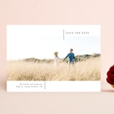 "So Simple" - Save the Dates in Blanco by Erin Deegan - Front